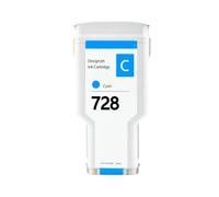 HNJFXCRO Cartouche d'encre Compatible Compatible avec 728 728XL, Encre complète F9J68A F9J67A F9J66A Compatible avec imprimante DesignJet T730 T830(300ML - Cyan)