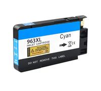 HNJFXCRO Cartouche d'encre Compatible Compatible avec imprimantes 963XL, Compatible avec OfficeJet Pro 9010 9012 9013 9014 9015 9016 9019 9020 9022 9023 9025(963XL-C)