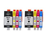 HNJFXCRO Cartouche d'encre Compatible Compatible avec imprimantes HP903 907 903XL 907XL, Compatible avec OfficeJet 6950 6960 6961 6963 6964 6965 6970 6975(2SET)