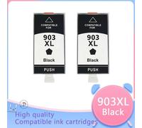 HNJFXCRO Cartouche d'encre Compatible Compatible avec imprimantes HP903 907 903XL 907XL, Compatible avec OfficeJet 6950 6960 6961 6963 6964 6965 6970 6975(2BK)
