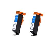 HNJFXCRO Cartouche d'encre Compatible HP903XL 907XL, Compatible avec Officejet Pro 6960 6961 6963 6964 6965 6966 6968 6970 6971 6974 6975 6976 6978 6979(2 pcs Cyan)