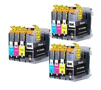 HNJFXCRO Cartouche d'encre Compatible LC201 LC203 XL, Compatible avec imprimante MFC J460DW J480DW J485DW MFC J680DW MFC J880DW MFC J885DW J5520DW(3 Set)