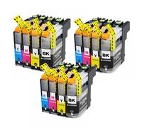 HNJFXCRO Cartouche d'encre Compatible LC223 LC221 223 Compatible avec imprimantes DCP-J4120DW MFC-J4420DW MFC-J4620DW MFC-J4625DW MFC-J5320DW(3SET 12PK)