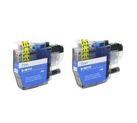 HNJFXCRO Cartouche d'encre Couleur Compatible LC3617, Compatible avec imprimantes MFC-J2330DW MFC-J2730DW MFC-J3530DW MFC-J3930DW(2 Pcs Cyan)