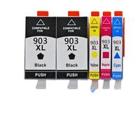 HNJFXCRO Cartouche d'encre de Remplacement Compatible avec imprimantes 903XL, Compatible avec Officejet Pro 6950 6960 6970 6975(5PK)
