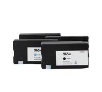 HNJFXCRO Cartouche d'encre de rendement Compatible avec HP965XL Compatible avec OfficeJet Pro série 9010 9012 9013 9014 9015 9016 9018 9019 9020 9022 9023 9025 9026 9027 9028 9029(C M Y BK A Set)