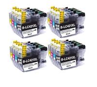 HNJFXCRO Cartouche d'encre LC421XL LC421, capacité Compatible Compatible avec imprimante DCP-J1050DW MFC-J1010DW DCP-J1140DW(4 Set)