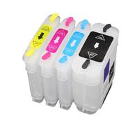 HNJFXCRO Cartouche d'encre Rechargeable Vide, Compatible avec HP10 HP11 C4837A C4844A, Compatible avec imprimantes Officejet série 9110 9120 9130 1000 1100dtn 1200(1set-10BK 11CMY)