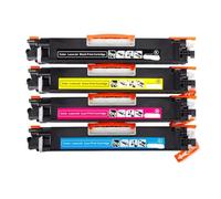 HNJFXCRO Cartouches de Toner Couleur compatibles CE310A CE311A CE312A CE313A 126A, Compatible avec Pro CP1025 M275 100 MFP M175a M175nw, 4 Paquets