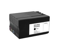 HNJFXCRO Cartouches d'encre 952 953 954 955, compatibles avec Les imprimantes 7740 7720 7730 8210 8218 8710 8715 8718 8719 8720 8728 8730 8740 HP953(1 Set - 4 Colors)
