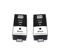 HNJFXCRO Cartouches d'encre compatibles Compatible avec HP934XL 935XL 934, Compatible avec Officejet Pro 6812 6830 6815 6835 6230 6820(2BK)