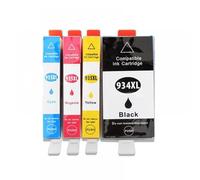 HNJFXCRO Cartouches d'encre compatibles Compatible avec imprimante à Jet d'encre HP934XL 934 934XL 934 HP935XL 935 Compatible avec OfficeJet Pro 6812 6830 6815 6835(1SET 4PK)