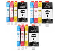 HNJFXCRO Cartouches d'encre compatibles Compatible avec imprimante à Jet d'encre HP934XL 934 934XL 934 HP935XL 935 Compatible avec OfficeJet Pro 6812 6830 6815 6835(3SET 12PK)