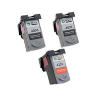 HNJFXCRO Cartouches d'encre compatibles PG40 CL41 Compatible avec imprimantes IP1600 IP1700 IP1800 MP140 MP450 MP470(2BK 1C)