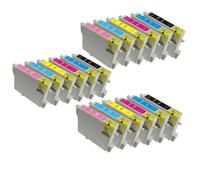 HNJFXCRO Cartouches d'encre compatibles T0481 T0486, Compatible avec Stylet Photo R200 R220 R300 R300M R320 R340 RX500 RX600 RX620 RX640(3 Sets)