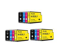 HNJFXCRO Cartouches d'encre de Remplacement 953XL, compatibles avec HP953 XL, Compatible avec imprimante Officejet Pro 7720 7730 7740 8710 8715 8718 8720(3SET)