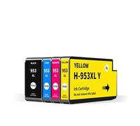 HNJFXCRO Cartouches d'encre de Remplacement 953XL, compatibles avec HP953 XL, Compatible avec imprimante Officejet Pro 7720 7730 7740 8710 8715 8718 8720(1SET)