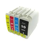 HNJFXCRO Cartouches d'encre de Remplacement Compatible avec Designjet 100, 110plus, 120, 10PS, 20PS, 50PS, compatibles avec 10 et 11, 5 pièces(1pcs BK)