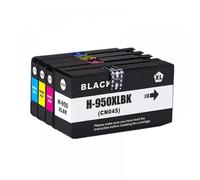 HNJFXCRO Cartouches d'encre de rendement compatibles avec 950XL 951XL, Compatible avec OfficeJet Pro 8600 8610 8615 8620 8630 8625 8660 8680(1SET 4PK)