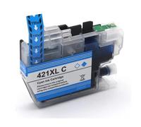 HNJFXCRO Jeu de Cartouches d'encre 4 Couleurs compatibles 421XL 421, Compatible avec imprimantes DCP-J1050DW MFC-J1010DW DCP-J1140DW(421XL-CYAN)
