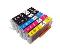HNJFXCRO Jeu de Cartouches d'encre compatibles BCI-370 BCI-371, Compatible avec MG5730 MG6930 MG7730F MG7730 TS9030 TS8030 TS6030 TS5030, Paquet de 1/2/3/4(5COLOR 1SET)
