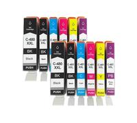 HNJFXCRO Jeu de Cartouches d'encre compatibles Compatible avec 480 481 PGI-480 CLI-481, Compatible avec TS6140 TR7540 TR8540 TS704 TS6340 TS8340 TS8140 TS9140 1 2 3 4 Paquets(6COLOR 2SET)