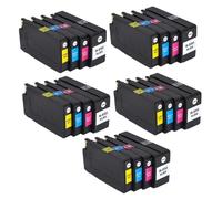 HNJFXCRO Jeu de Cartouches d'encre compatibles Compatible avec imprimantes 950XL 951XL, Compatible avec Officejet 8100 8600 8700 8610 8620 8630 8640 8660(5 Set)