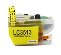 HNJFXCRO Jeu de Cartouches d'encre compatibles Compatible avec modèles MFC-J690DW, MFC-J890DW, MFC-J491DW, DCP-J572DW, BCMY, avec Puce LC3511, LC3513(1PCS Yellow)