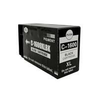 HNJFXCRO Jeu de Cartouches d'encre compatibles PGI-1600 BK C M Y Compatible avec imprimantes MAXIFY MB2060 MB2360 MB2760 MB2160 PGI1600 PGI-1600XL(1 Black)