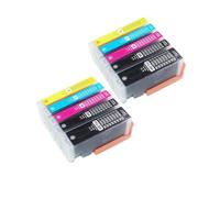 HNJFXCRO Jeu de Cartouches d'encre compatibles PGI 250 BK CLI 251 BK C M Y Compatible avec imprimantes MG5420 MG5422 MG6420 IP7220 MX722 MX922