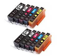 HNJFXCRO Jeu de Cartouches d'encre compatibles PGI-520XL CLi-521, Compatible avec IP3600 IP4600 IP4700 MX860 MX870 MP540 MP550 MP560 MP620 MP630(5COLOR 2SET)