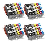 HNJFXCRO Jeu de Cartouches d'encre compatibles PGI 570 CLI 571 XL CLI551XL, Compatible avec imprimantes MG5752 MG5753 MG6850 MG6853 MG7750 MG7751 MG7752(6COLOR 4SET)