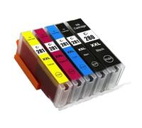 HNJFXCRO Jeu de Cartouches d'encre compatibles PGI280 CLI281, Compatible avec imprimantes à Jet d'encre TR7520 TR8520 TS6120 TS8120 TS9120(5 Color)