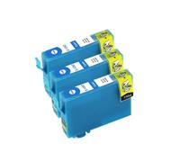 HNJFXCRO Jeu de Cartouches d'encre compatibles T1281, T1282, T1283, T1284, T1285, Compatible avec Stylet S22, SX125, SX130, SX230, SX235W, SX420W, SX425W, SX430W, SX435W(Cyan X 3)