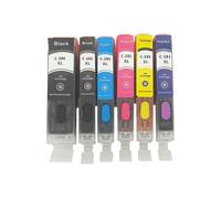 HNJFXCRO Jeu de Cartouches d'encre Rechargeables PGI 280 CLI 281 XXL, Compatible avec TS702 TR7520 TR8520 TS6120 TS6220 TS9520 6320, Puce permanente Compatible avec imprimante(6Color 1set)