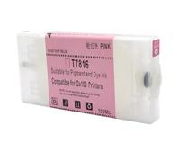 HNJFXCRO Jeu de Cartouches d'encre Rechargeables vides compatibles T7811 T7816 avec puces Compatible avec imprimante Frontier-S DX-100 Fuji DX100 200ML par Cartouche(Refillable T7816-LM)