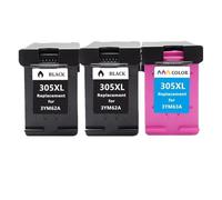 HNJFXCRO Remplacement de Cartouche d'encre Compatible Compatible avec imprimantes 305XL 305 XL 305 2320 2710 2720 2730 1210 1215(2 BK 1 Color)