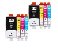 HNJFXCRO Rendement des Cartouches d'encre 934XL 935XL compatibles avec Officejet Pro 6812 6830 6815 6835 6230 6820(2SET)