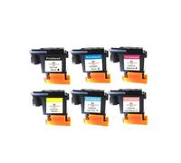 HNJFXCRO Tête d'impression Compatible Compatible avec imprimante série 84 85 Designjet 30 90r 130(One Set (6 Colours))