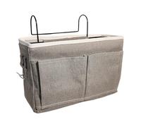 HNJKJEU Organisateur de Chevet Suspendu Panier de Rangement Suspendu Poche de Lit Organisateur Sacs de Chevet Sac de Rangement Suspendu pour Chevet (Gris foncé)