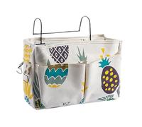 HNJKJEU Organisateur de Chevet Suspendu Panier de Rangement Suspendu Poche de Lit Organisateur Sacs de Chevet Sac de Rangement Suspendu pour Chevet (Ananas)