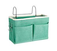 HNJKJEU Organisateur de Chevet Suspendu Panier de Rangement Suspendu Poche de Lit Organisateur Sacs de Chevet Sac de Rangement Suspendu pour Chevet (Vert frais)