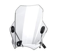 HNJZLU Pare-Brise Moto Universel déflecteur de Vent Sporty, Custom, Couleur : Clear, Ajustement Universel pour Motocyclette