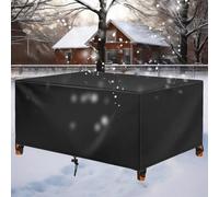 HNKDKJ Housse de Protection Salon de Jardin 150x120x100cm/L x l x H Rectangulaire Tissu Oxford 420D résistant Housse de Table Jardin Imperméable D'hivernage Bache Protection Salon de Jardin