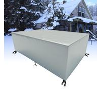 HNKDKJ Housse Salon de Jardin Exterieur 115x60cm Housse Protection Salon de Jardin pour Tous Les Temps pour Table et Chaise d'extérieur Bâche Table de Jardin Extérieur-Argento 115x60x50cm/LxWxH