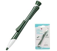 HNMHE Pince à Tiques, Élingue Anti-tiques, Facile à Transporter, Crochet Tique pour Chien, Chats et Autres Animaux, Vert Foncé