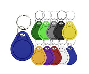 Hnmodter 50 PièCes UID 13.56MHz 0 Secteur Inscriptible Carte à Clone Modifiable Porte-CléS Intelligents Porte-CléS 1K S50 RFID ContrôLe D'AccèS