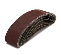 Hnmodter Lot de 6 bandes abrasives grain 40 pour le travail du métal 100 x 915 mm