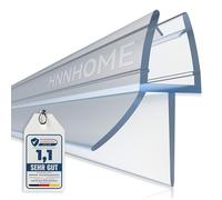 HNNHOME® - Joint d'étanchéité en caoutchouc pour paroi de douche en verre de 4 mm d'épaisseur pour écart entre paroi et surface jusqu’à 20 mm