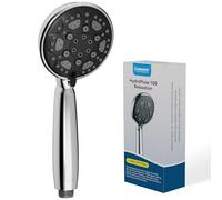 HNNHOME Pommeau de douche haute pression - douchette 6 Modes avec Grande Tête de 10 cm,Réglable Universel et Facile à Installer (noir mat)